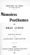 [Gutenberg 60847] • Mémoires Posthumes de Braz Cubas